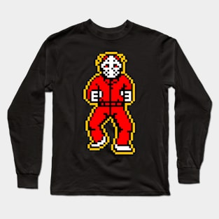 Retro Jason - Red Long Sleeve T-Shirt